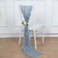 5 Pack Cheesecloth Gauze 16"x88" Chair Sashes Dusty Blue - Boho Chair Decorations