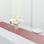 Premium Velvet 12"x108" Table Runner Dusty Rose - Sheen Finish Reusable Table Decor