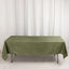 Taffeta 60"x102" Rectangle Tablecloth Dusty Sage Green - Accordion Crinkle Table Cover