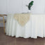Faux Linen 120" Round Tablecloth White - Modern Slubby Texture with Wrinkle-Resistant Appeal Seamless Table Cover
