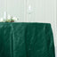 Taffeta 120" Round Tablecloth Hunter Emerald Green - Seamless Accordion Crinkle Table Cover