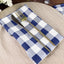 5 Pack Polyester 15"x15" Napkins Navy Blue/White Buffalo Plaid Gingham Style Cloth Napkins
