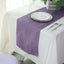 Taffeta 12"x108" Table Runner Violet Amethyst - Accordion Crinkle Design