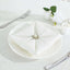 5 Pack Faux Linen 20"x20" Napkins White - Slubby Textured & Wrinkle Resistant Cloth Napkins for Rustic Boho Tablescapes