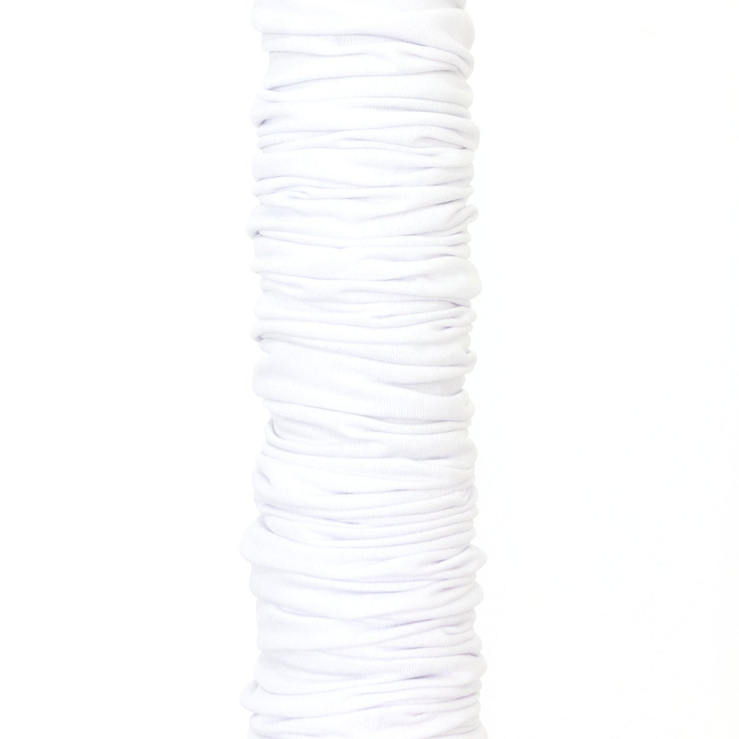 20ft Spandex Upright Pole Cover â€“ White, Stretch Fabric for Curved Aluminum Chandelier Hanger, Pipe & Drape, Lighting & Stage Use, Event Setup