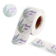 500Pcs 1.5" Thank You Purple Lavender Print Stickers Roll, Labels For DIY Envelope Seals - Round