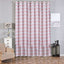 2 Pack White Blush Chevron Design Thermal Blackout Curtains With Chrome Grommet Window Treatment Panels - 52"x108"