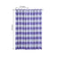 2 Pack White Lavender Lilac Cabana Stripe Thermal Blackout Curtains With Chrome Grommet Window Treatment Panels - 52"x96"