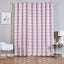 2 Pack White Blush Chevron Print Thermal Blackout Window Curtain Grommet Panels, Noise Canceling Curtains - 52"x96"