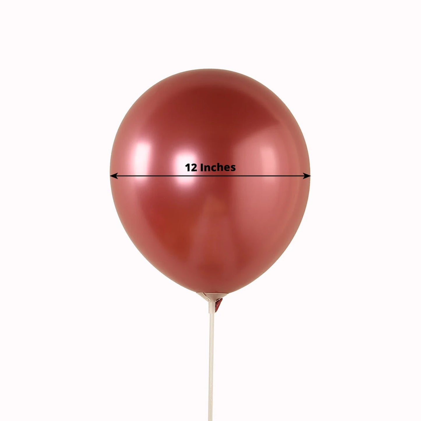 50 Pack Chrome Pink Biodegradable Latex Balloons 12", Thick Eco Friendly Metallic Party Balloons