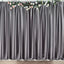Charcoal Gray Crushed Velvet Backdrop Curtain â€“ 8ft x 8ft Event Drape with Rod Pocket, Privacy Panel for Photo Booths & Events