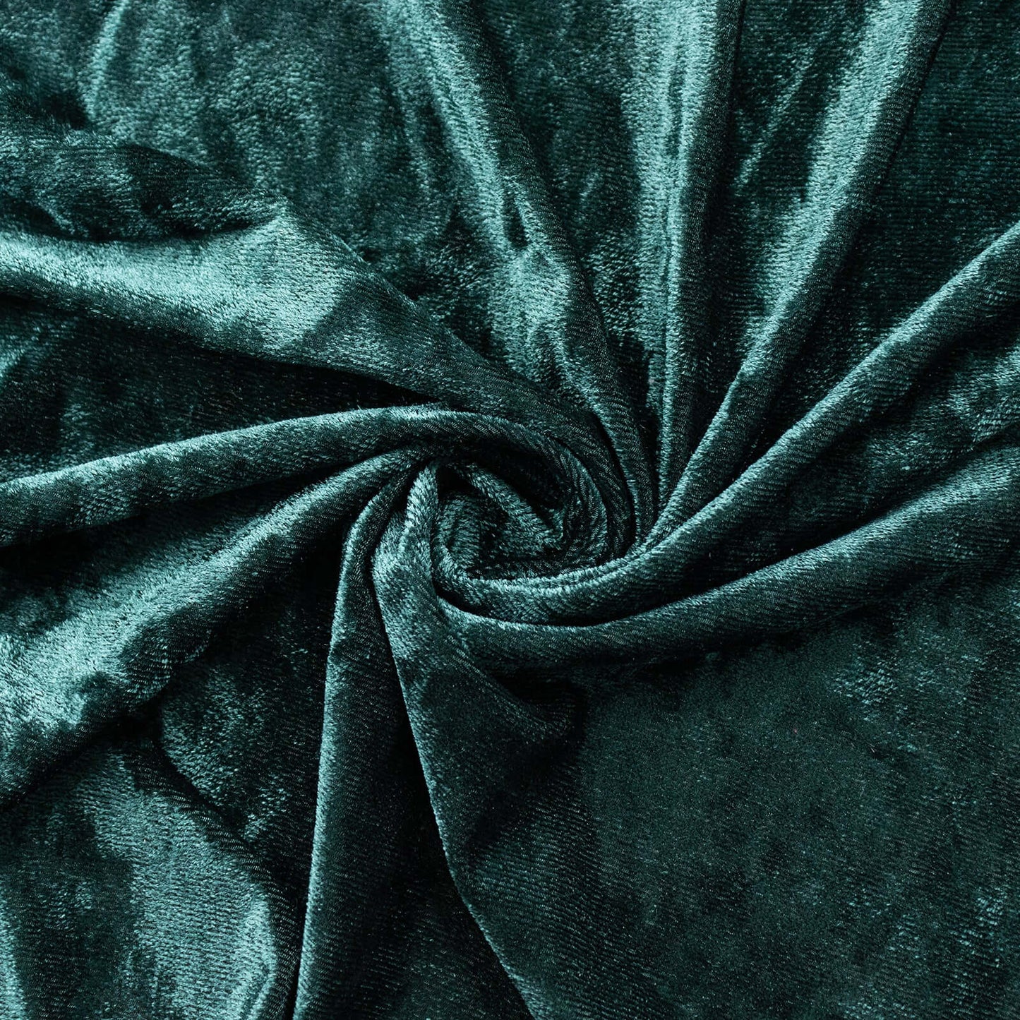 Hunter Emerald Green Crushed Velvet Backdrop Curtain â€“ 8ft x 8ft Event Drape with Rod Pocket, Privacy Panel for Photo Booths & Events