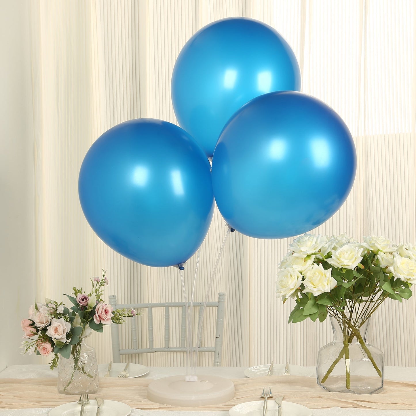 10 Pack Royal Blue Biodegradable Balloons, 18" Thickened Extra Strong Eco-friendly Latex Helium Party Balloons