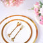 Gold Metal Spoon & Fork Pre-Packed Wedding Party Favors Set With Leaf Shaped Handle, Bridal Shower Souvenir Gift Box - 5"