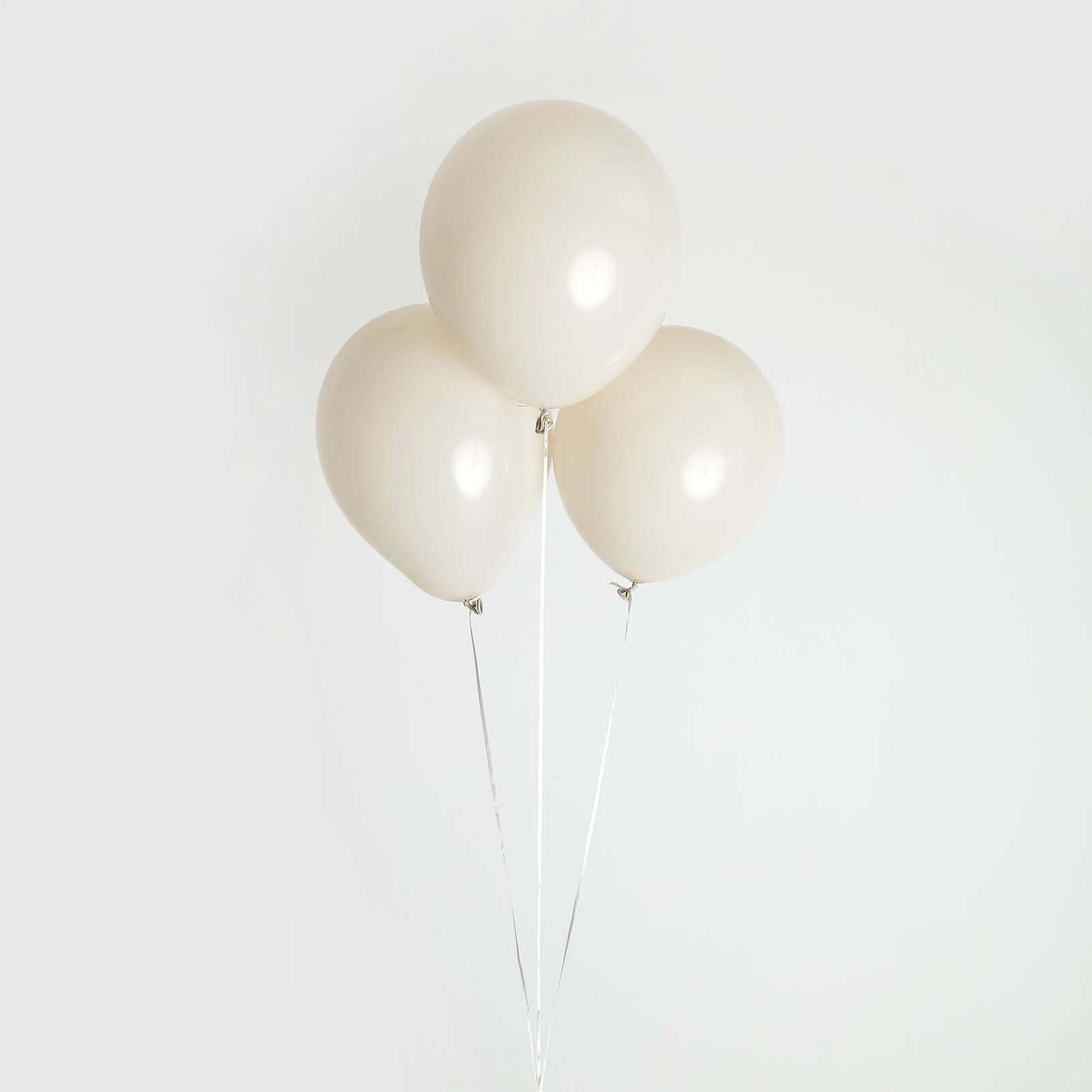 25 Pack 12" Matte Pastel Beige Helium Air Latex Party Balloons