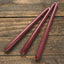 10-Pack Taper Candles Premium Wax Design Burgundy - Unscented Candles for Upscale Settings 10"