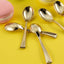 24-Pack Plastic Mini Dessert Spoons Gold - Heavy Duty Disposable Silverware 4"