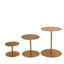 Set of 3 Metal Pedestal Cake Stands Heavy Duty Round Design Gold - Cupcake Dessert Display Props 8", 10", 12"
