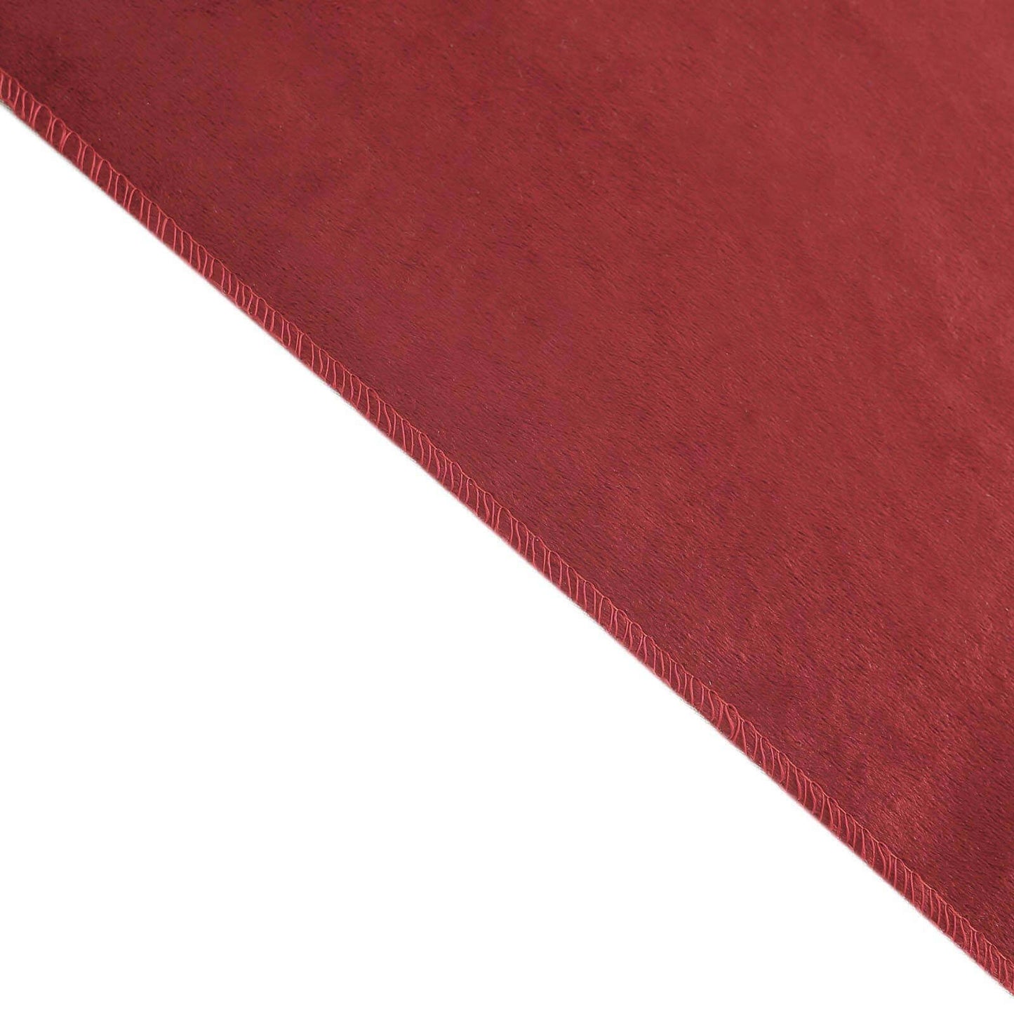 Premium Velvet 12"x108" Table Runner Burgundy - Sheen Finish Reusable Table Decor