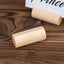 10-Pack Wooden Place Card Holders Farmhouse Cylindrical Design Natural - Rustic Table Number Stands 2"