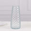 6-Pack Glass Urn Vases Clear with Diamond Crystal Cut Pattern - Stylish Decorative Design for Event Decor 8.5"