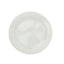10-Pack Clear Plastic Dessert Plates â€“ 8" Round with Beaded Rim, Disposable for Parties & Events