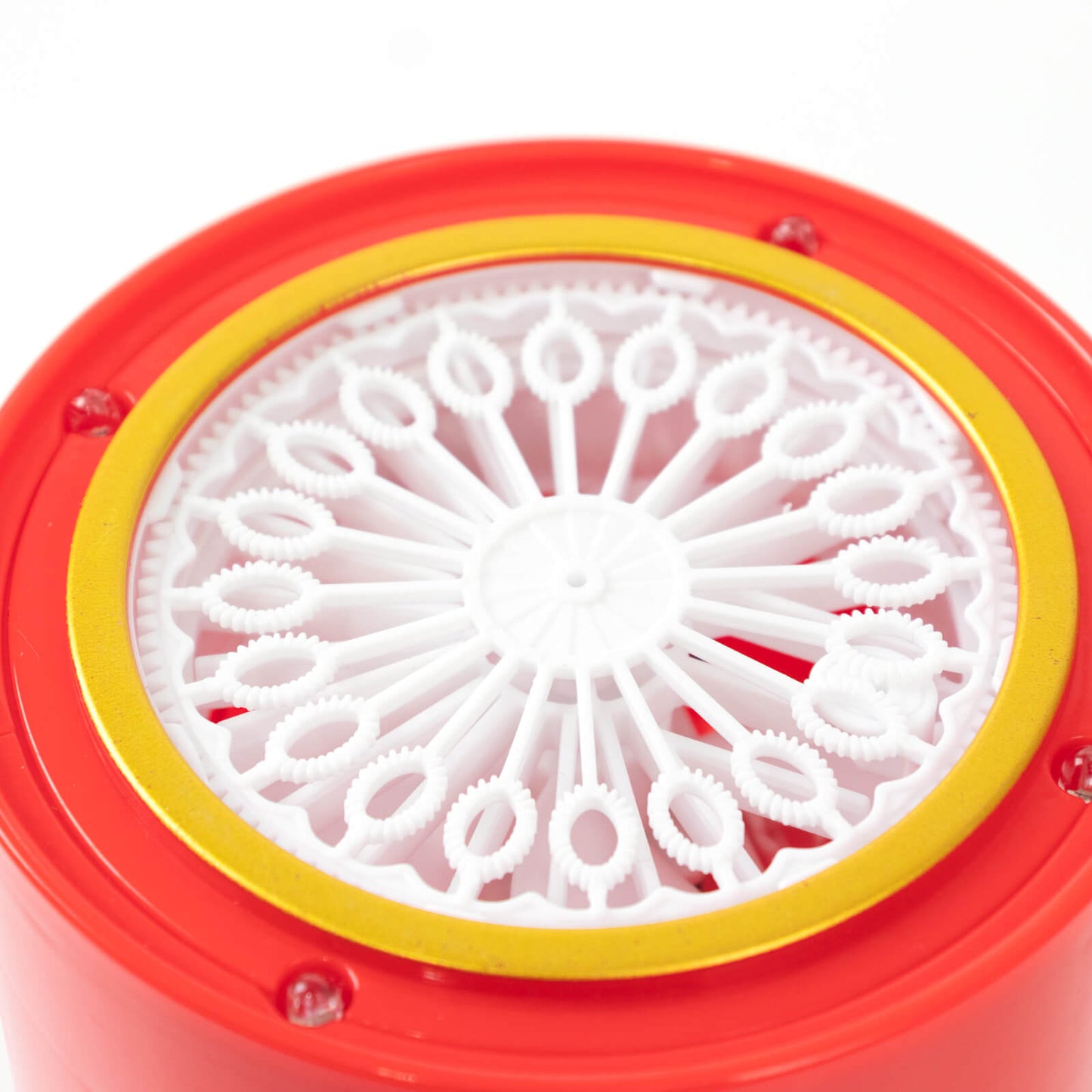 Fireworks Bubble Machine with RGB Lights and Realistic Sound â€“ 8.5â€ Automatic Bubble Blower for Kids, 20 holes 240ml Solution