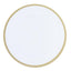 6-Pack Acrylic Plastic Round Charger Plates 13" in Clear with Gold Sunray Wavy Rim, Exquisite Dinner Serving Plates