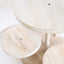 4-Tier Wooden Cake Stand Whitewash with Round Tiered Trays - Rustic Cupcake Tower Dessert Display 14" Tall