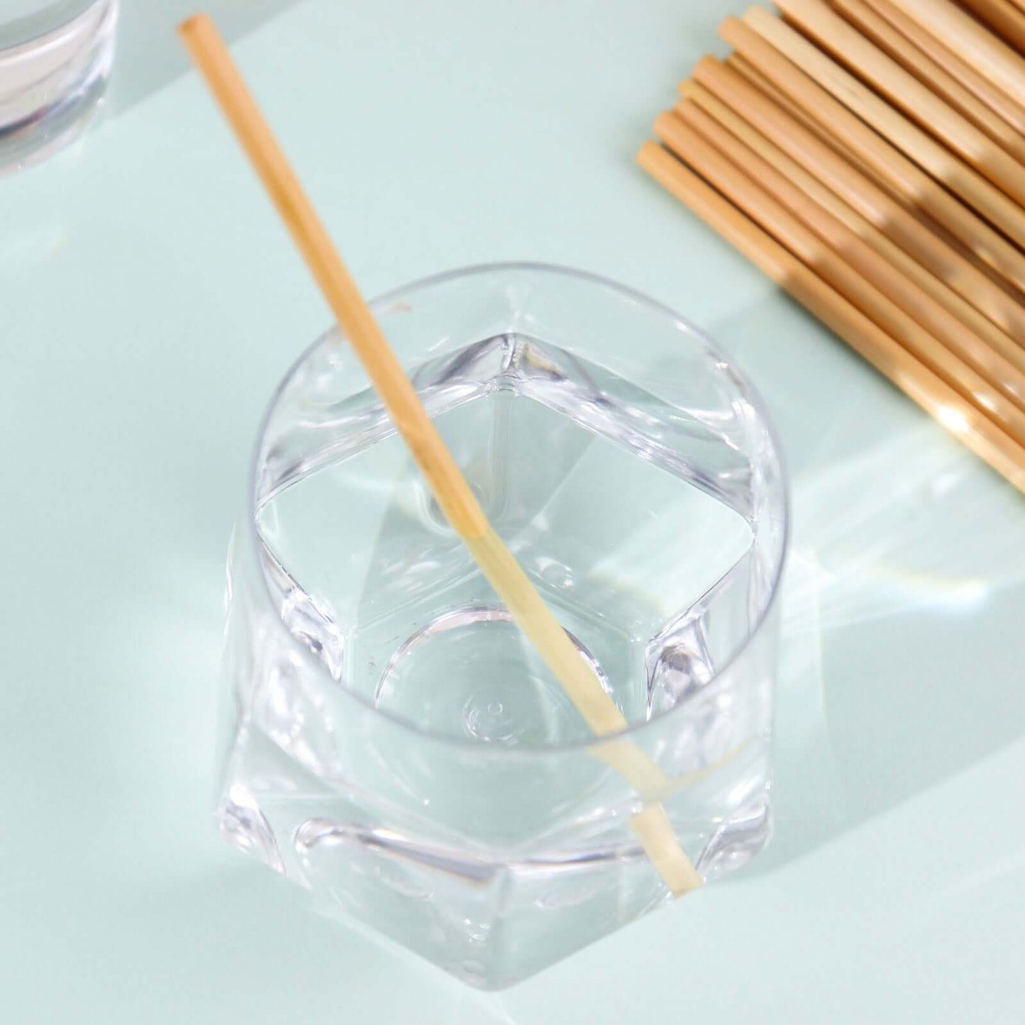 100-Pack Compostable Straws Plant Based 100% Plastic Free - Biodegradable Wheat Straws for Drinks 6"