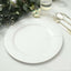 10-Pack Disposable Round Charger Plates in White with Leathery Texture - Durable 1100GSM Cardboard Placemats for Dinner Parties & Banquets 13"