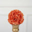 2 Pack 7" Terracotta (Rust) Artificial Silk Rose Kissing Ball, Faux Flower Ball
