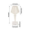 LED Acrylic Table Lamp Cup Shape Design Color Changing - Rechargeable Cordless Touch Control Accent Light 10"