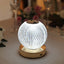Acrylic LED Table Lamp Diamond Cut Ball Design Rechargeable - Dimmable Touch Control Decorative Night Light 5"