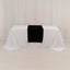 Wide Polyester 24"x72" Table Runner Black - Durable Trade Show Table Linen