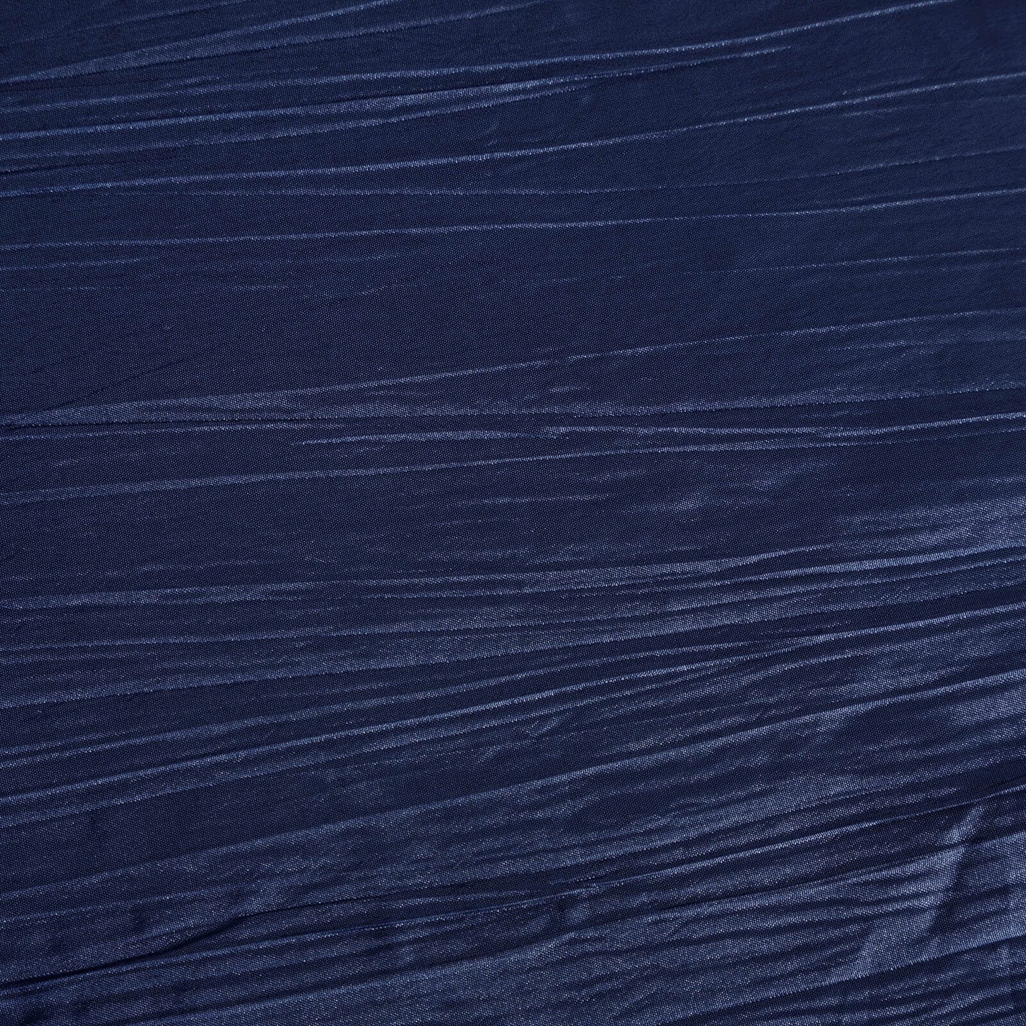 Taffeta 90"x132" Rectangle Tablecloth Navy Blue - Seamless Accordion Crinkle Table Cover