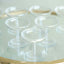 12-Pack Plastic Dessert Cup Candy Dishes Clear - Decorative Mini Pedestal Stands for Treats 2"