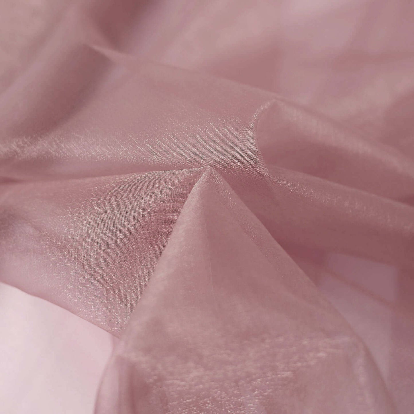 54"x10yd Dusty Rose Solid Sheer Chiffon Fabric Bolt, DIY Voile Drapery Fabric