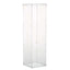 40" Floor Standing Clear Acrylic Display Box, Transparent Pedestal Riser with Interchangeable Lid and Base