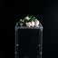 12" Clear Mirrored Acrylic Display Box, Transparent Pedestal Riser with Interchangeable Lid and Base