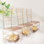 25 Pack Clear and Gold PVC Chiavari Chair-Shaped Party Favor Candy Gift Boxes - 2"x5"