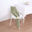 5 Pack Chiffon Chair Sashes Dusty Sage Green - Soft & Lightweight Designer Chair Bows 22"x78"