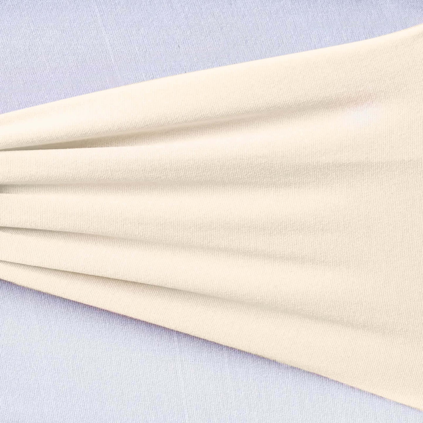 5 Pack Stretch Spandex Chair Sashes Beige - Fitted Finish Two Ply Heavy Duty Chair Bands 5"x12"