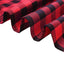 5 Pack Polyester 15"x15" Napkins Black/Red Buffalo Plaid Gingham Style Cloth Napkins