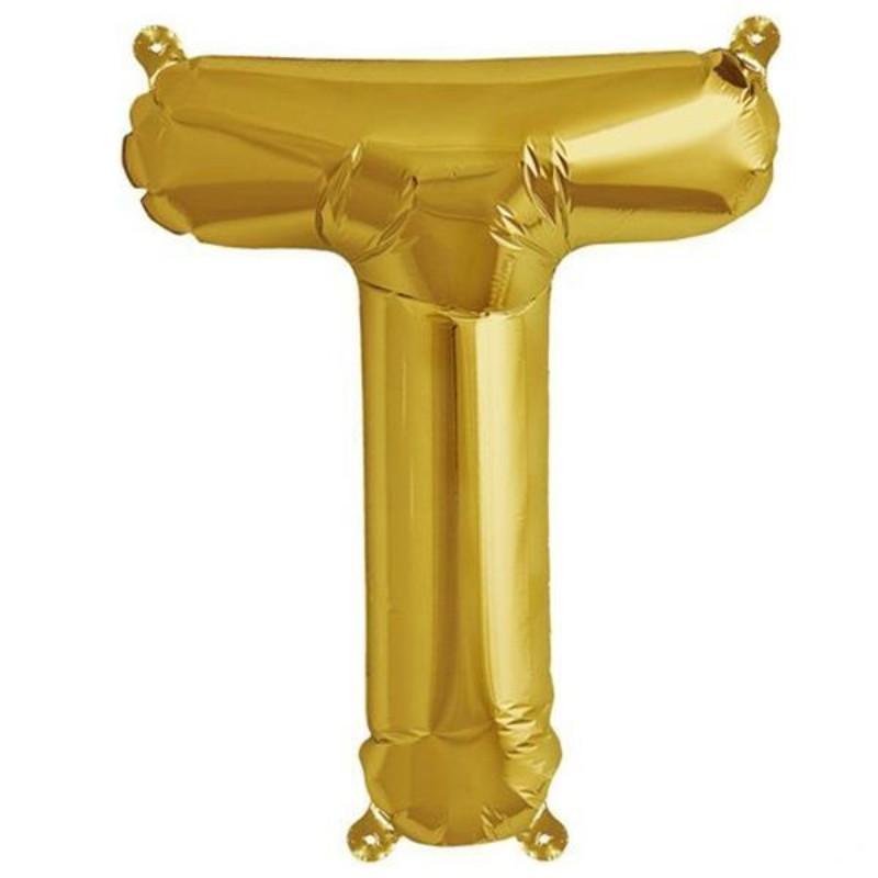 13inch Matte Gold Mylar Foil Letter  Balloons