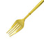 24-Pack Plastic Forks Modern Flatware Gold - Premium Heavy Duty Disposable Silverware 8"