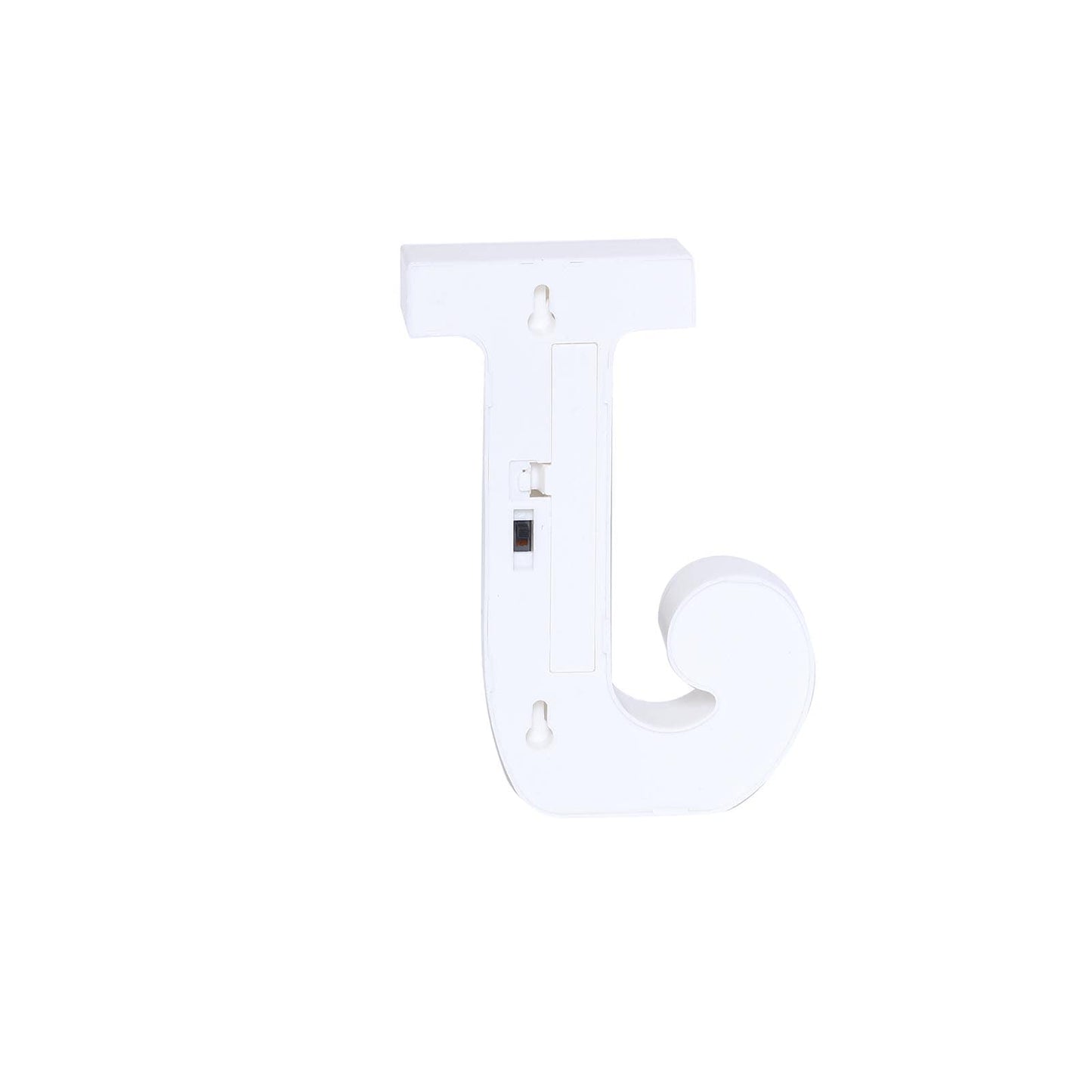 3D Marquee Letter "J" Warm White 4 LED Lights Gold - Chic Light-Up Decor for Events 6"