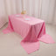 Premium Polyester 90"x156" Rectangle Tablecloth Pink - Seamless 220GSM Stain-Resistant Table Cover