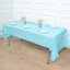 Plastic Table Cover Light Blue Rectangle - Lightweight PVC Disposable Tablecloth 54"x108"
