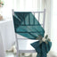 5 Pack Satin Chair Sashes Peacock Teal - Durable Chair Bows with Shiny Finish 6"x106"